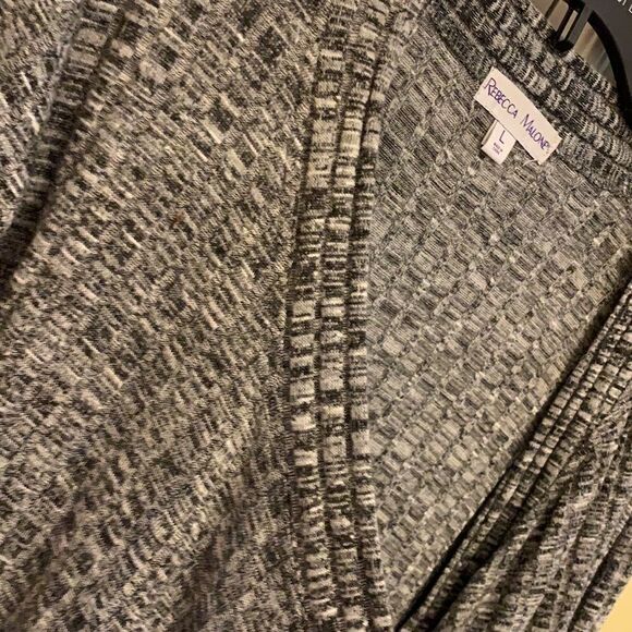 Rebecca Malone Large Gray/white Cardigan - Picture 8 of 9